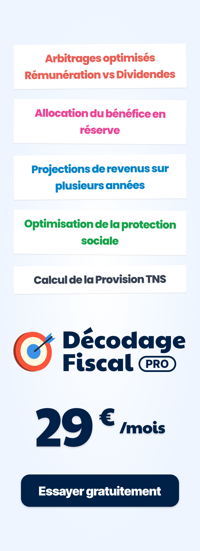 Bannière de l'offre PRO de Décodage Fiscal